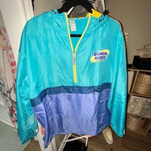 Dutch Bros Kids Colorblock Jacket - Blue and Yellow